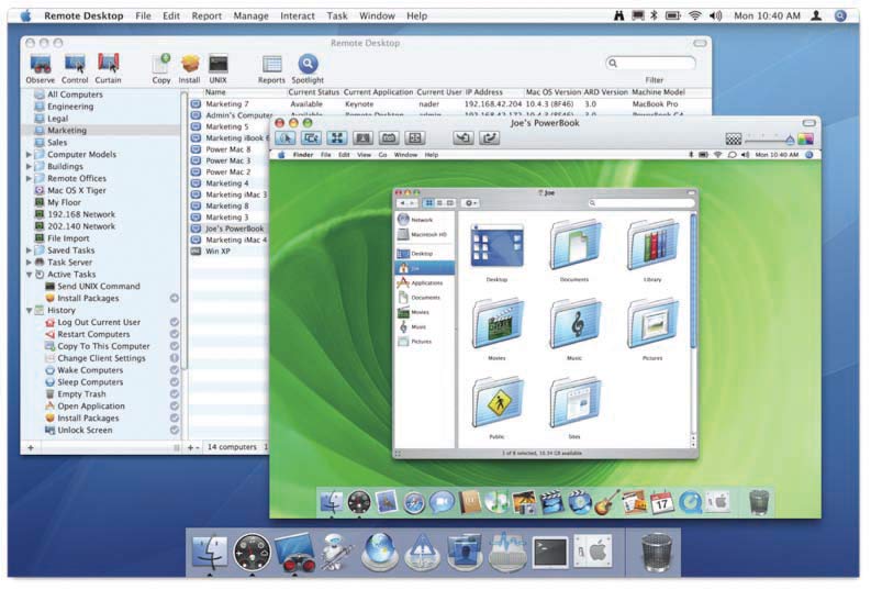 Run mac software remotely same network ip